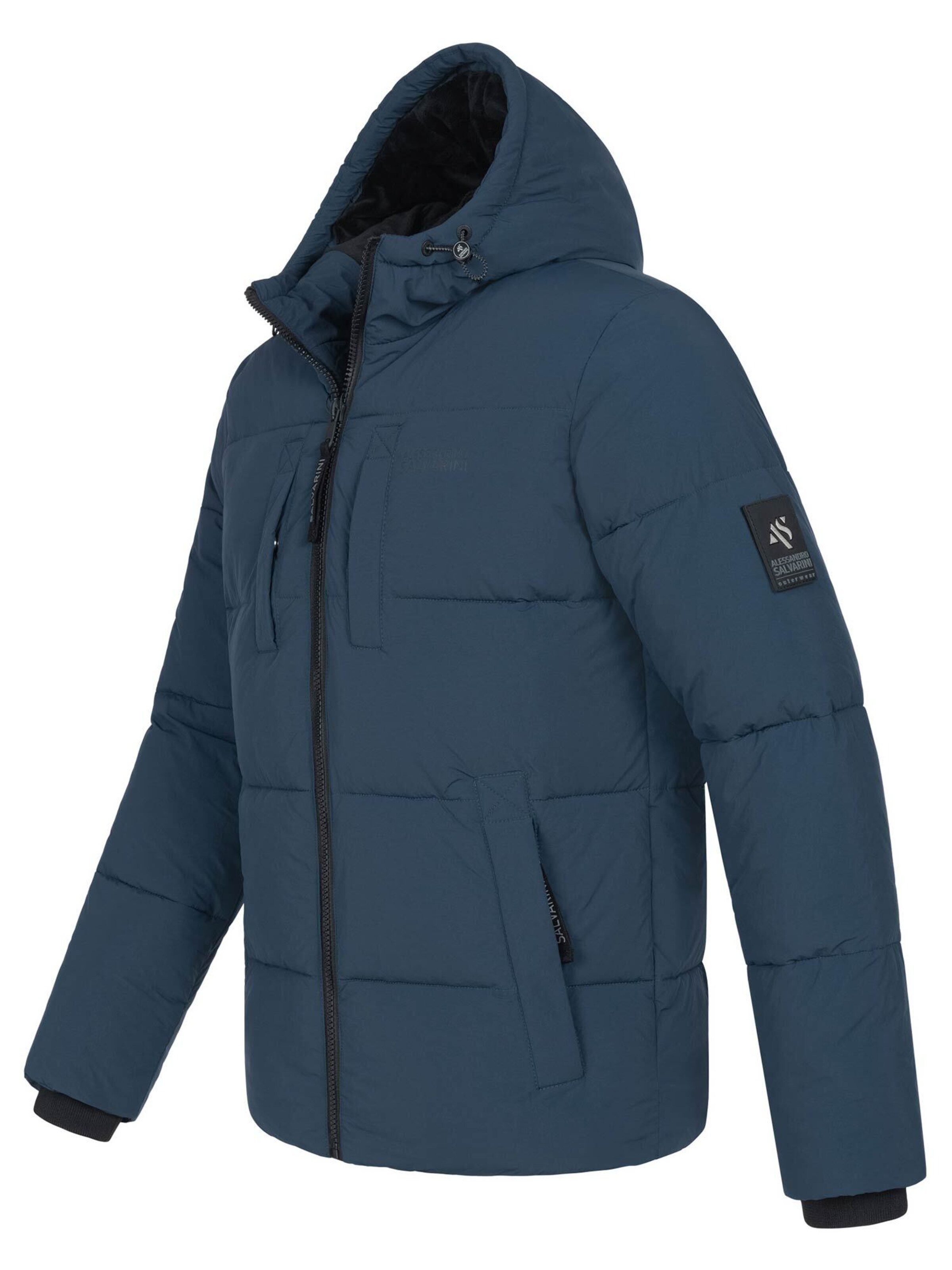 Alessandro Salvarini Winterjas in Blauw
