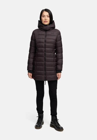 Manteau d’hiver MARIKOO en marron : devant