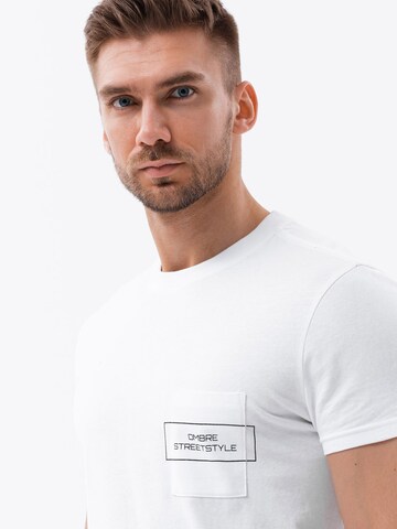 Ombre Shirt 'S1742' in Wit