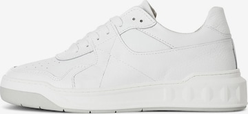 CAFè NOIR Platform trainers in White: front