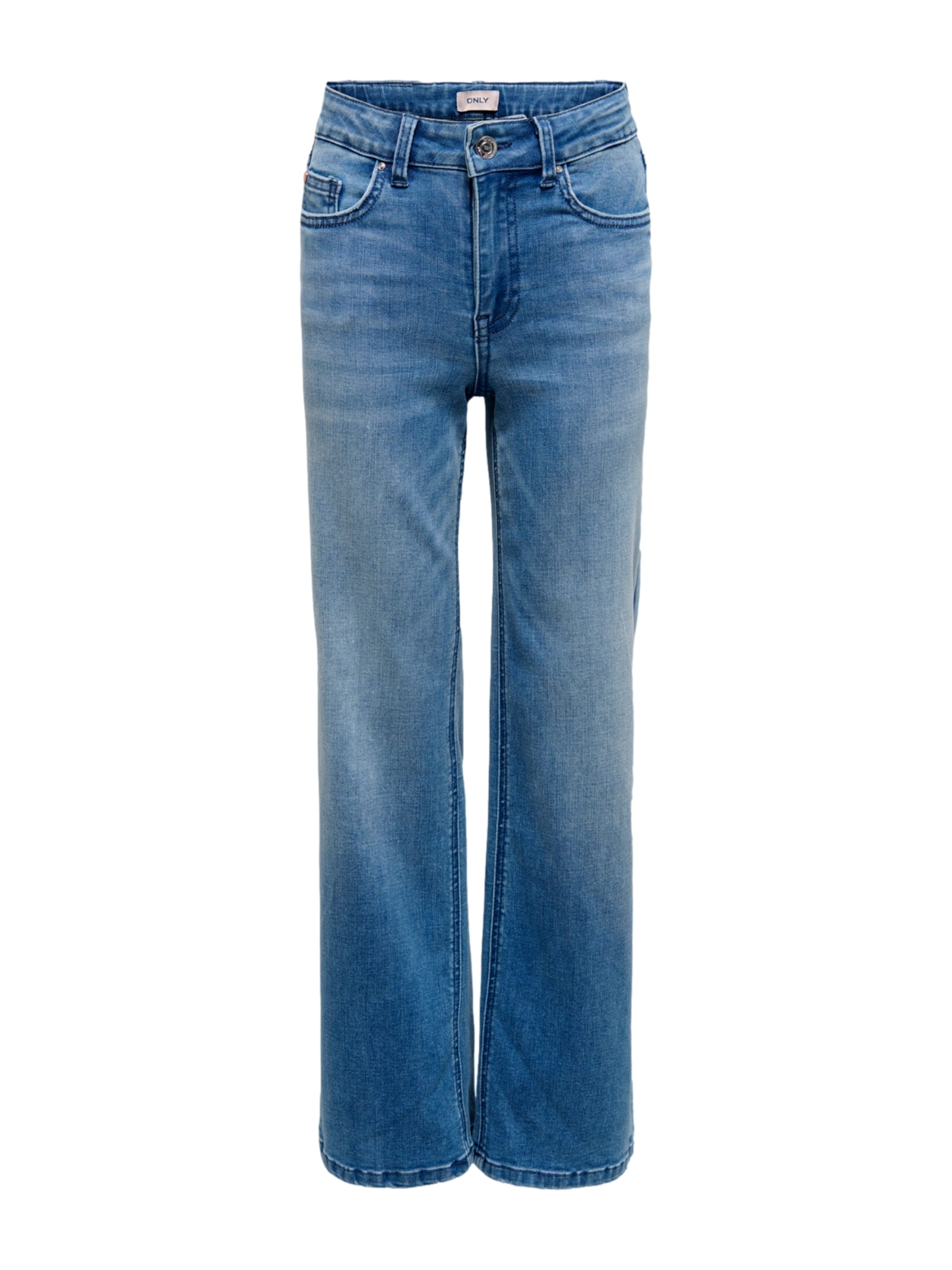 ONLY GIRLS Flared Jeans 'KOGJUICY-WAUW' in Blau: Vorderseite