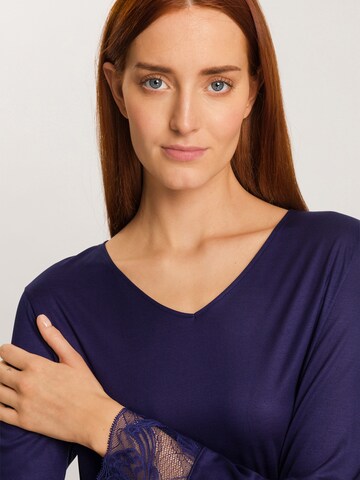 Hanro Nachthemd 'Eva' in Blau