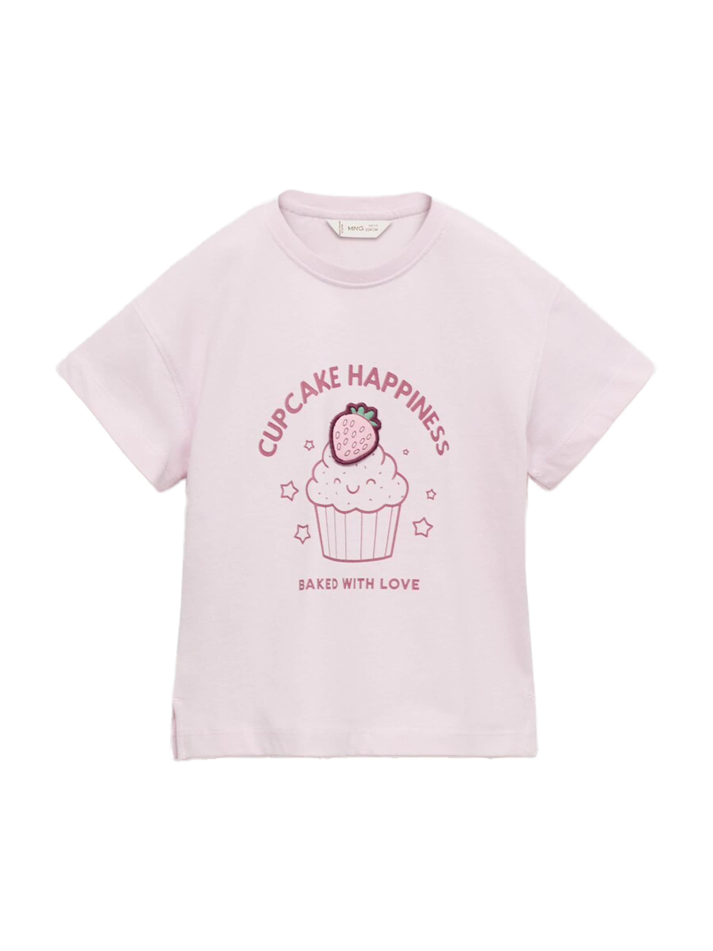 MANGO KIDS Tričko 'FOOD' - Fialová: predná strana