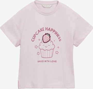 T-Shirt 'FOOD' MANGO KIDS en violet : devant