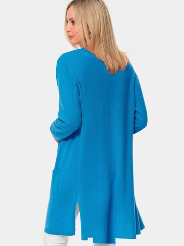 Goldner Strickjacke in Blau