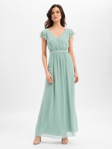 Marie Lund Evening Dress in Green: front