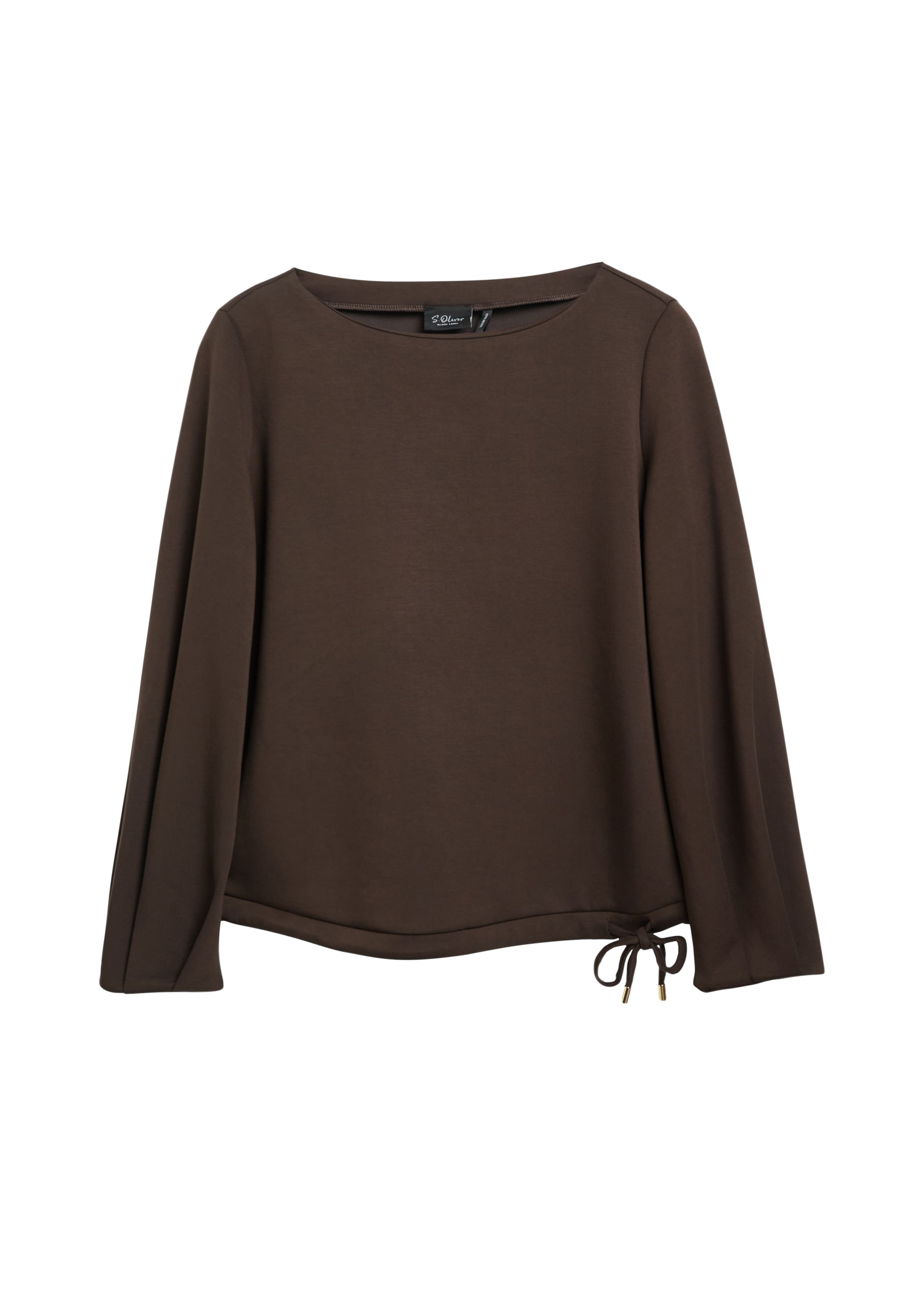 s.Oliver Sweatshirt in Bruin: voorkant