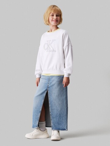 Calvin Klein Jeans Sweatshirt in Wit