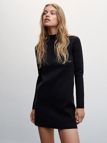 MANGO Knitted dress 'TITUS' in Black: front