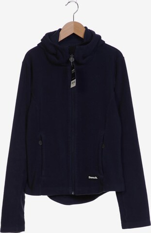 BENCH Sweatshirt & Zip-Up Hoodie in XL in Blue: front