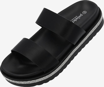 Palado by Sila Sahin Pantolette 'Ulie' in Schwarz: Vorderseite