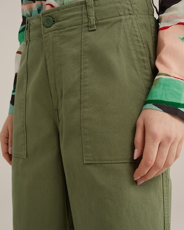WE Fashion Loosefit Παντελόνι σε πράσινο
