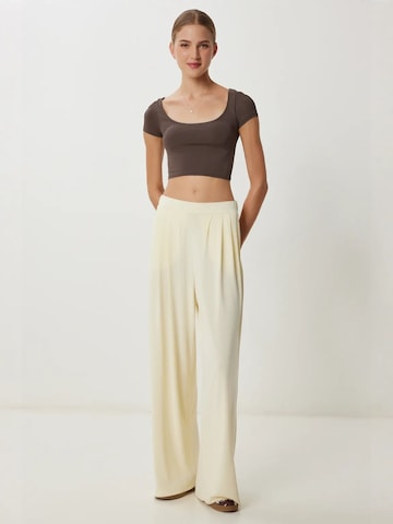Wide Leg Pantalon Happiness İstanbul en jaune