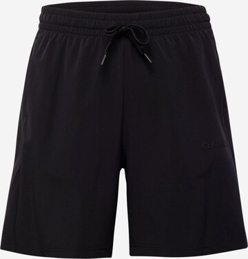 Calvin Klein Sport Regular Workout Pants in Black: front