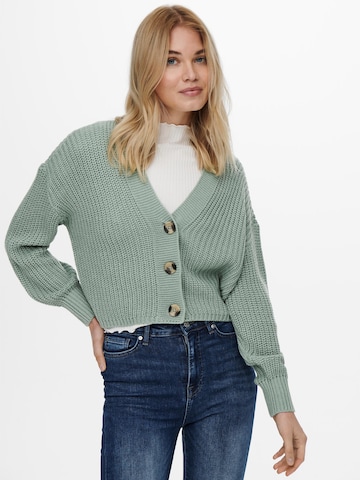 Cardigan 'Carol' ONLY en vert : devant