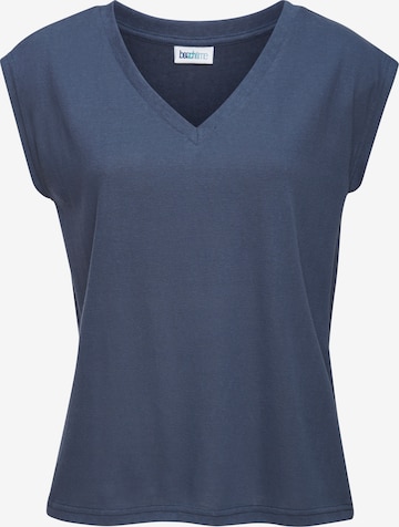 BEACH TIME Shirt in Blue: front