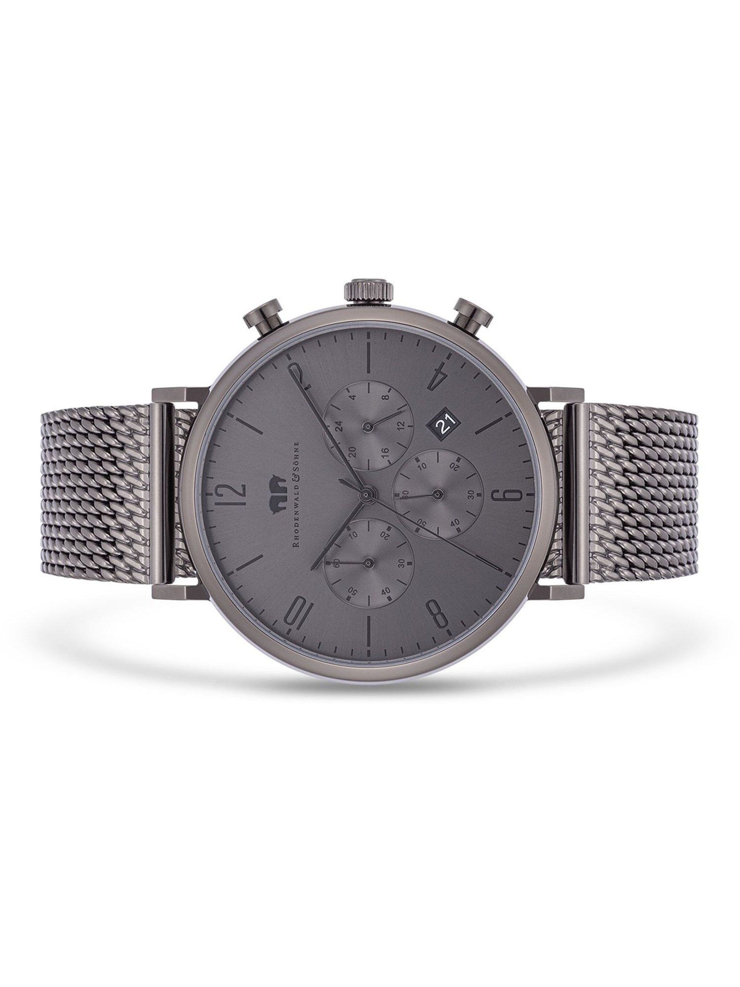 Rhodenwald & Söhne Analoguhr in Grau
