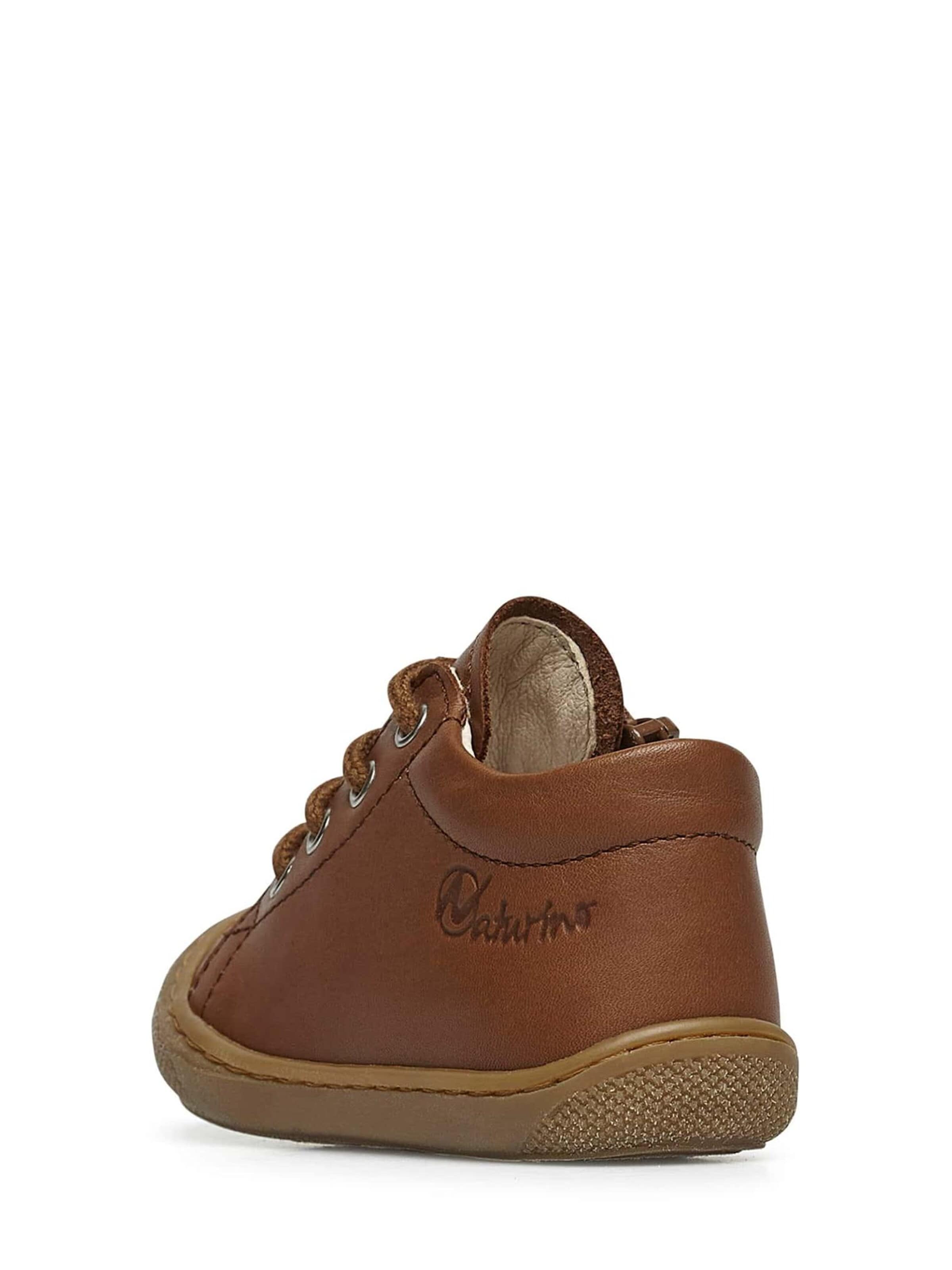NATURINO Lage schoen 'COCOON ZIP' in Bruin