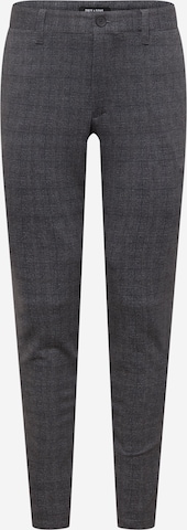 Coupe slim Pantalon chino 'Mark' Only & Sons en gris : devant