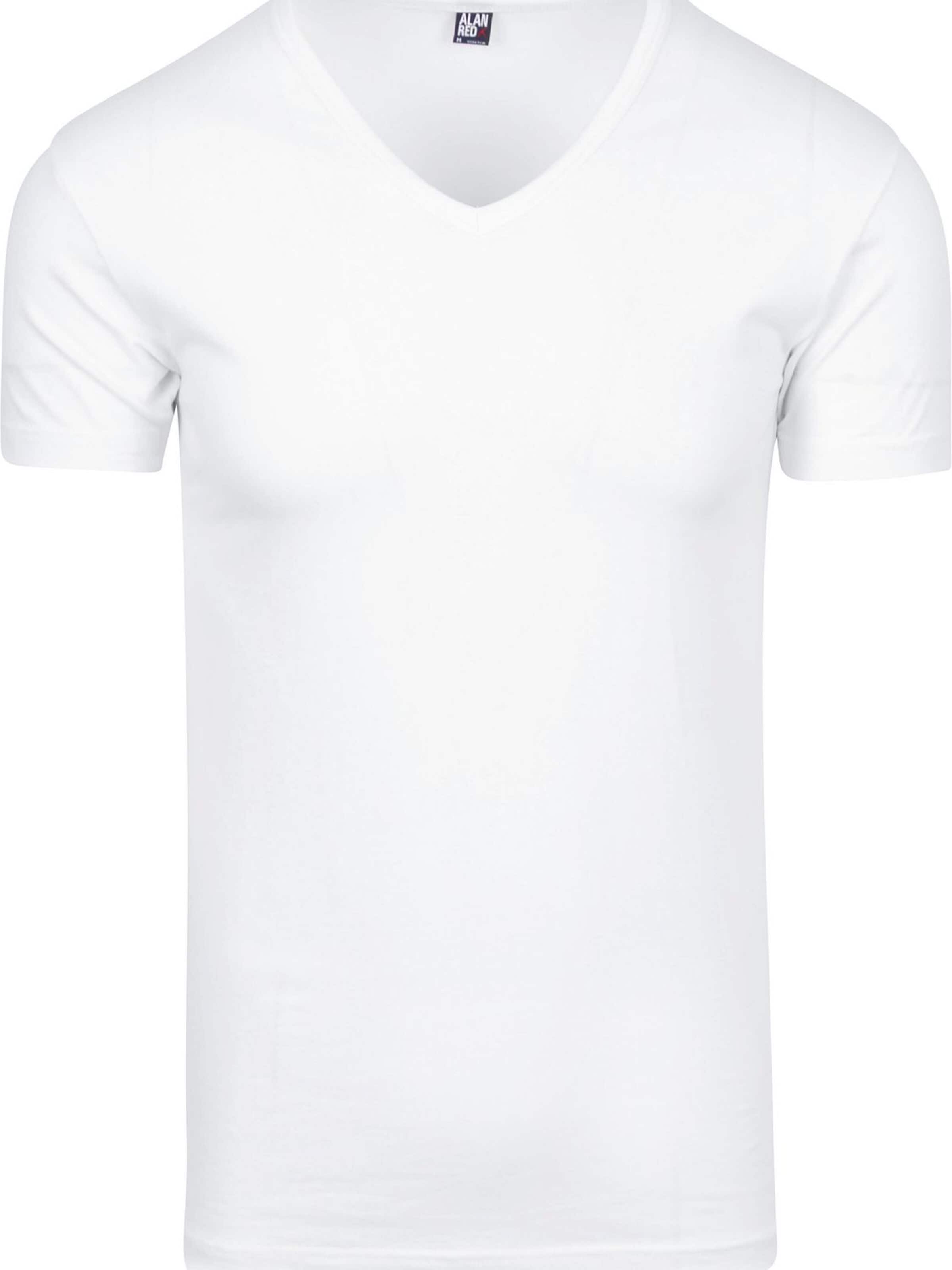 alan red Shirt 'Oklahoma' in White