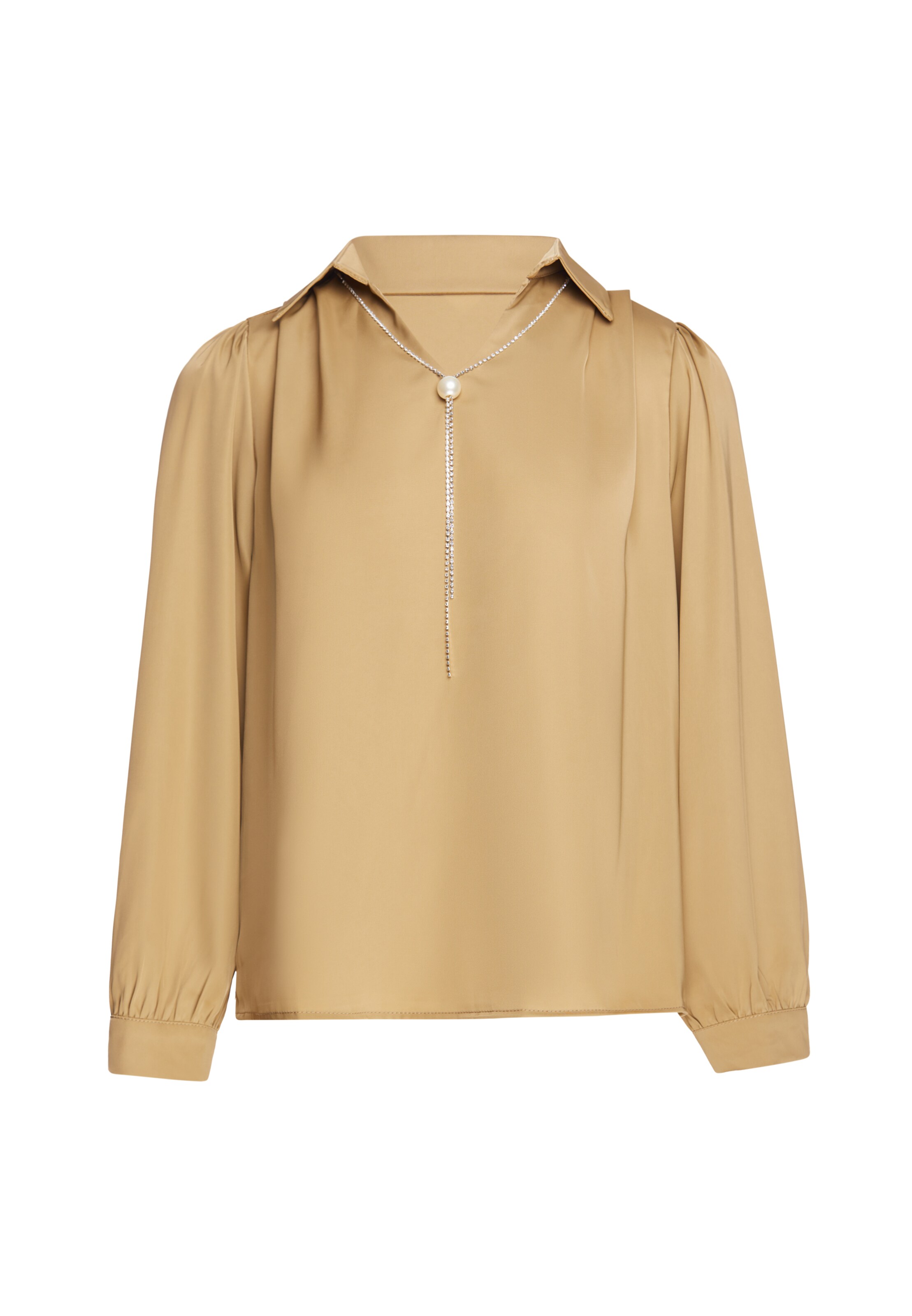 faina - Blusa en marrón: frente