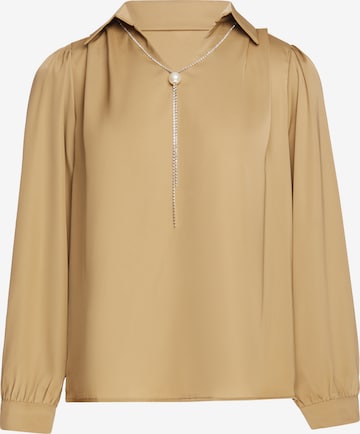 faina - Blusa em castanho: frente