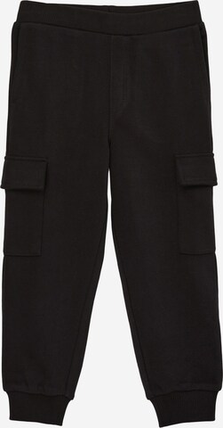 s.Oliver Tapered Trousers in Black: front