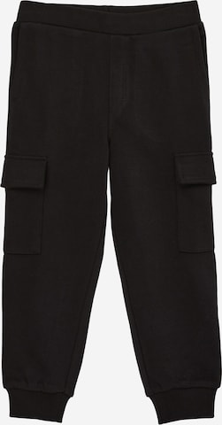 s.Oliver - Tapered Calças em preto: frente