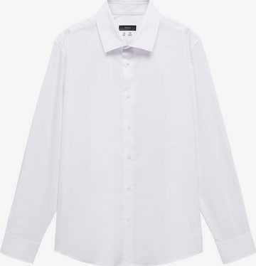 MANGO MAN Button Up Shirt 'Play' in White: front