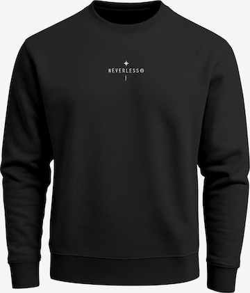 Neverless Sweatshirt 'Kompass Outdoor' in Schwarz: Vorderseite