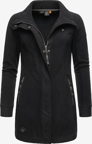 Ragwear Fleece Jacket 'Letrice' in Black: front