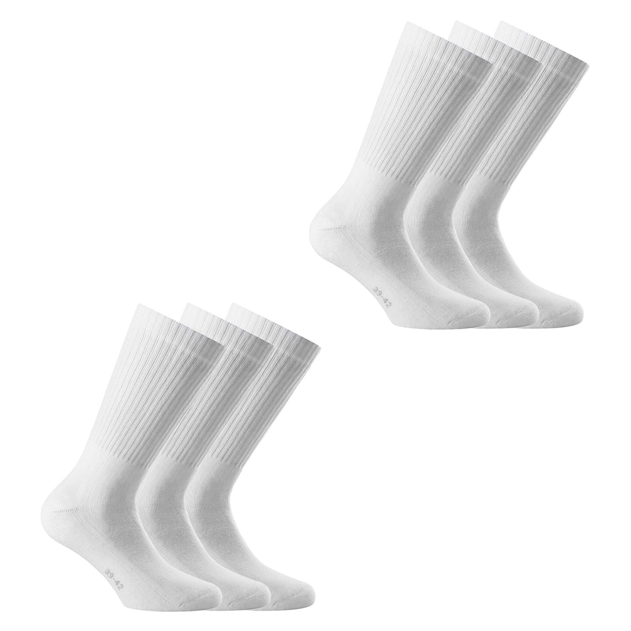 Rohner Basic Sports socks in White: front