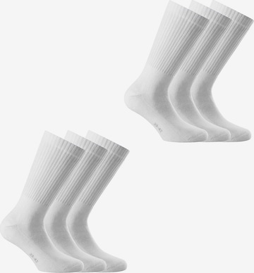 Chaussettes de sport Rohner Basic en blanc : devant