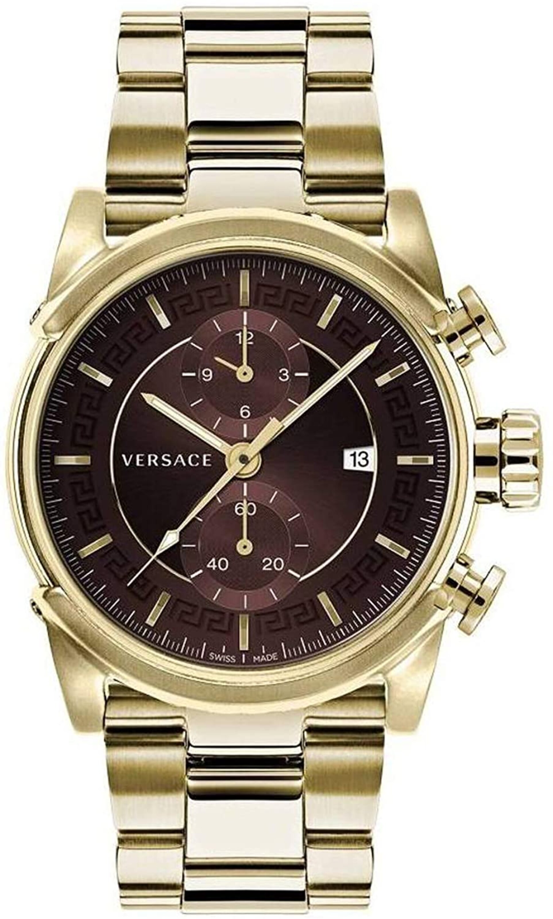 VERSACE Analog watch ' VEV4006 19' in Gold: front