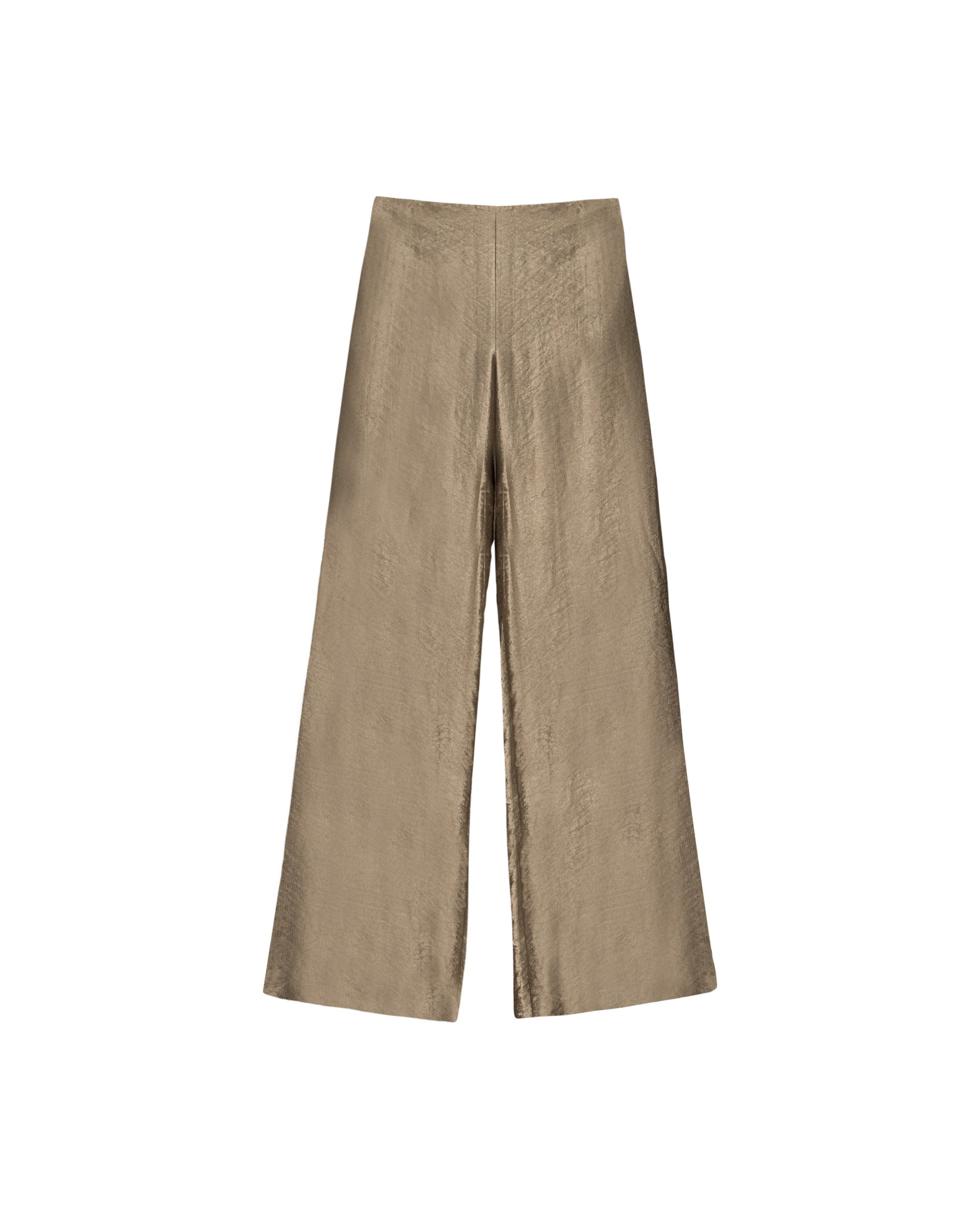 THE-ARE - Pierna ancha Pantalón en beige: frente