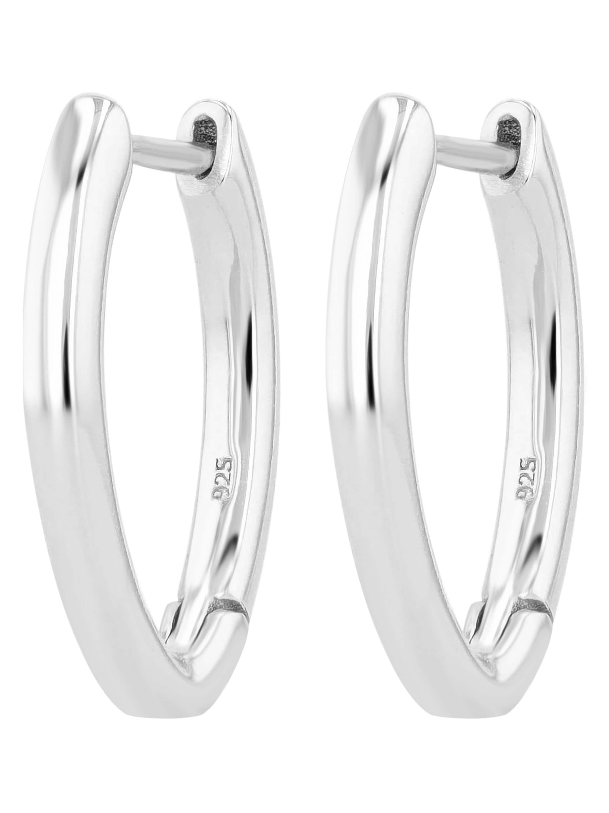 Akzent Earrings 'Agatha, 925 Sterlingsilber, langlebig' in Silver: front
