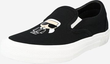 Karl Lagerfeld - Sapatilhas slip-on 'KAMPUS III' em preto: frente