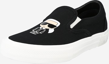 Karl Lagerfeld Slip-Ons 'KAMPUS III' in Black: front