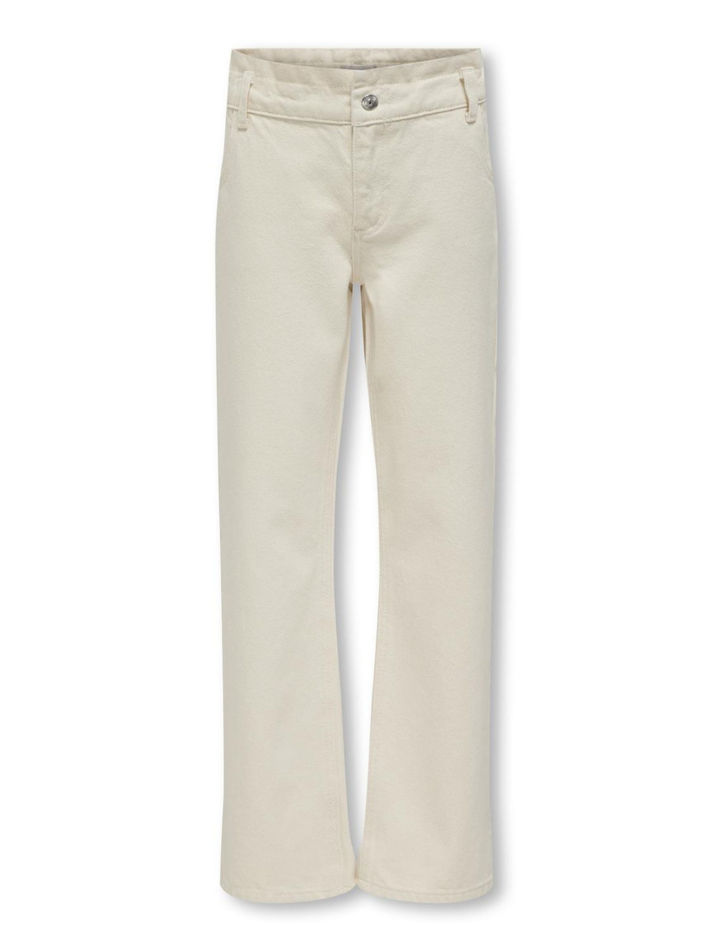 ONLY GIRLS Wide leg Jeans in Beige: front