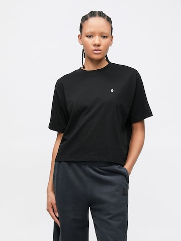 melns Volcom T-Krekls 'STONE BLANKS UP': no priekšpuses