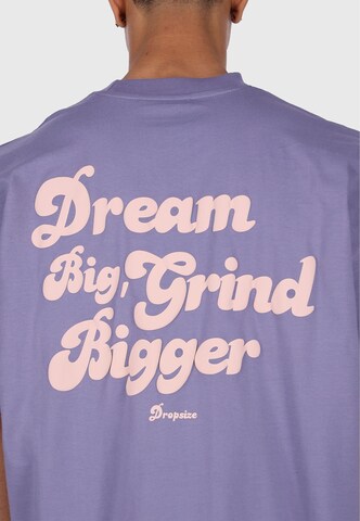 Dropsize Tričko 'Dream And Grind' – fialová