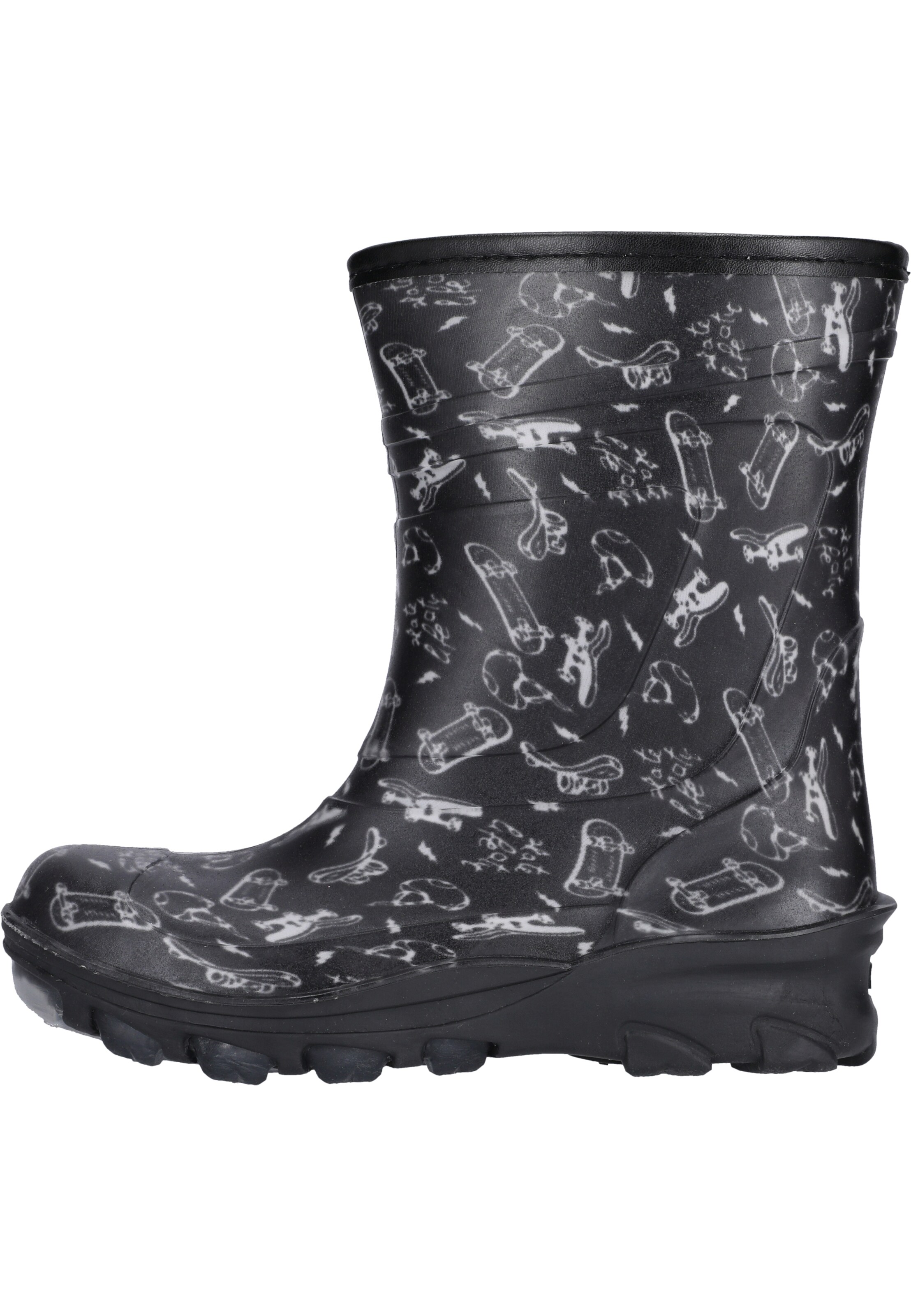 ZigZag Rubber boot 'Cenerki' in Black