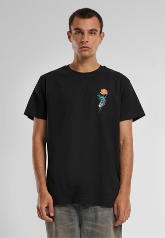 MT Men Shirt 'Chrome Skeleton Hand' in Black: front