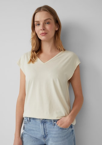 T-shirt s.Oliver en beige : devant