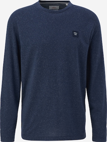 s.Oliver Shirt in Blauw: voorkant