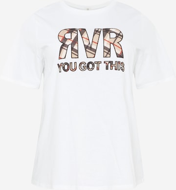 River Island Plus T-Shirt in Weiß: front