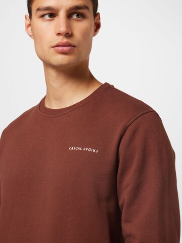 Sweat-shirt 'Severin' Casual Friday en marron