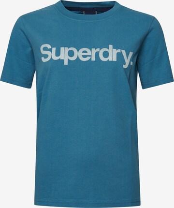 T-shirt Superdry en bleu : devant