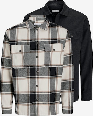 JACK & JONES Button Up Shirt 'Charge' in Beige: front