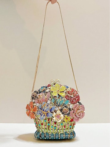 Tomshop24-7 Clutch 'Blumen-Korb' in Gold